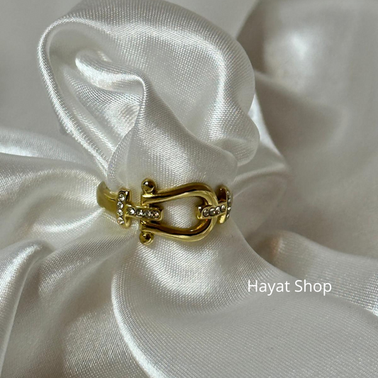 Anello in acciaio inossidabile con Design geometrico regolabile
