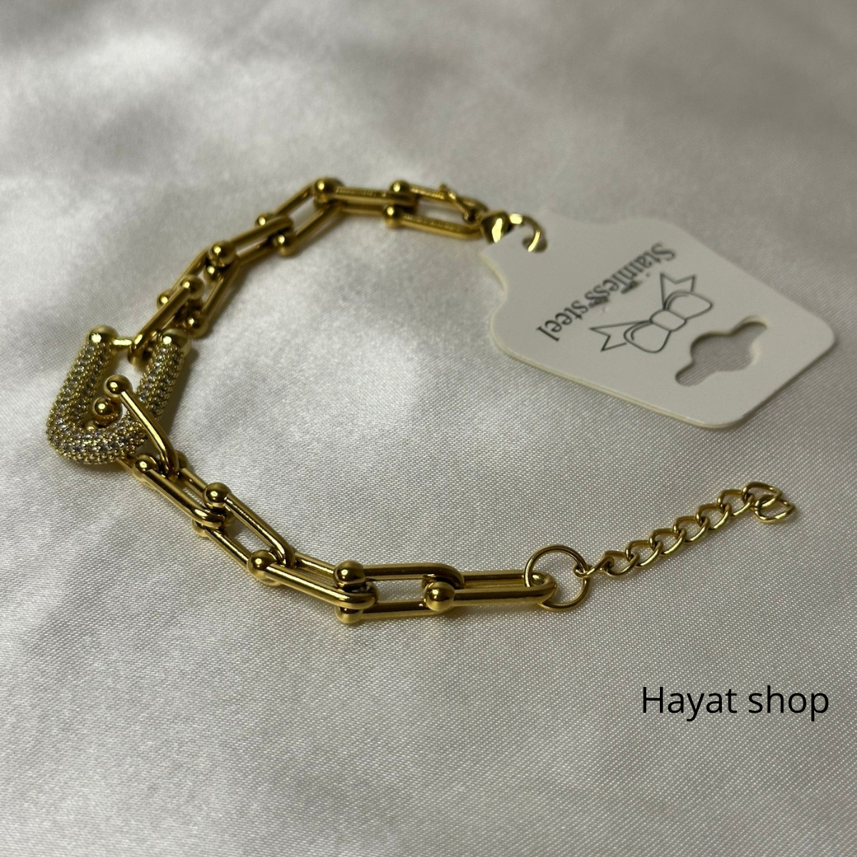 Bracciale in acciaio inossidabile Ferro di cavallo a forma di U