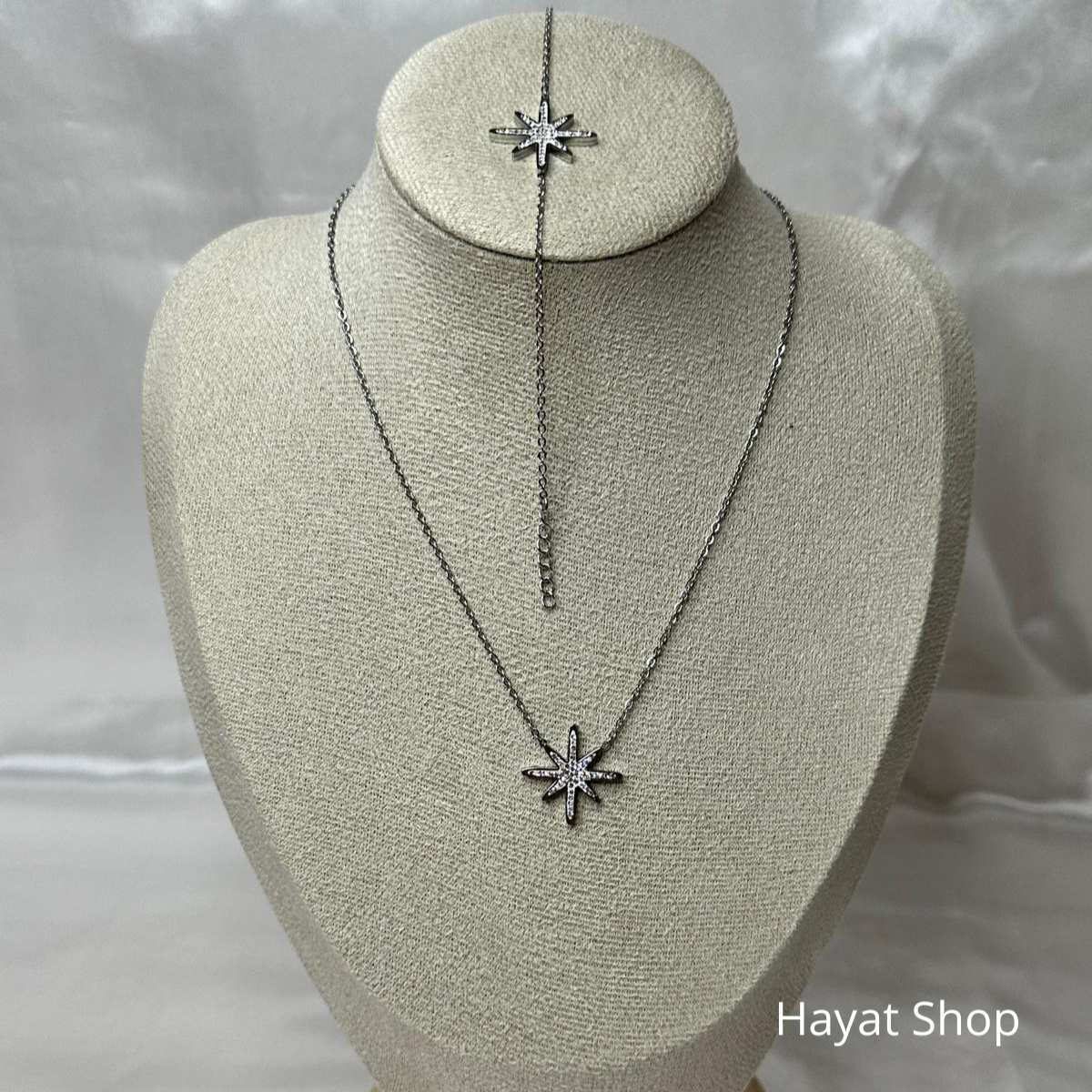 Set collana e bracciale in acciaio inossidabile
