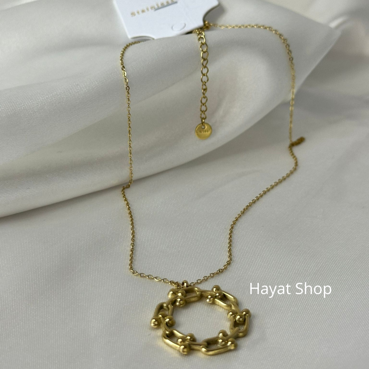 Collana a forma di U in acciaio inossidabile