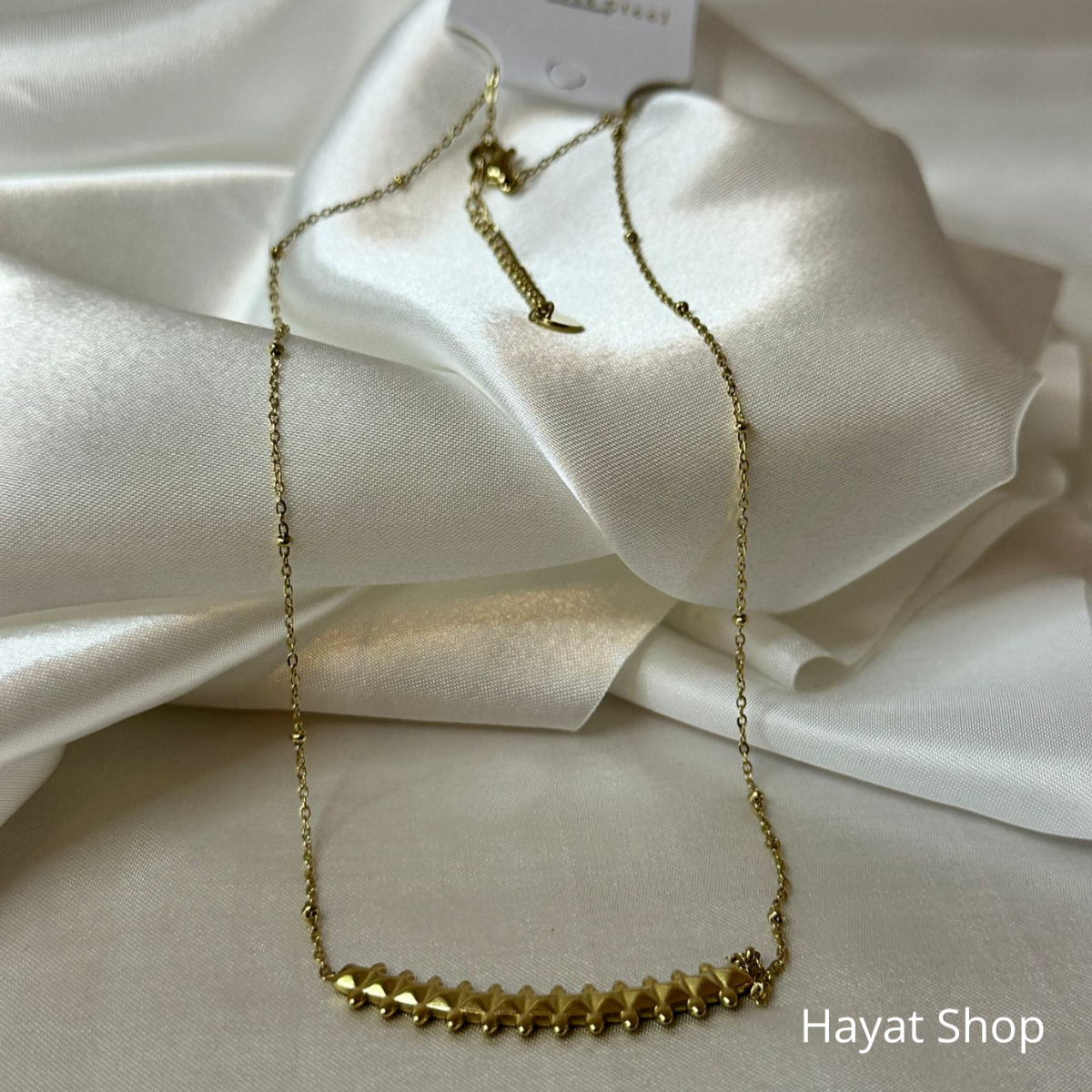 Collana con rivetto in acciaio inossidabile