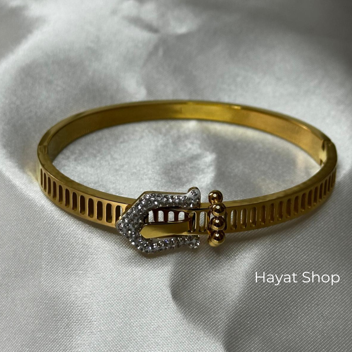 Braccialetto elegante (d 6 cm ) in acciaio inossidabile