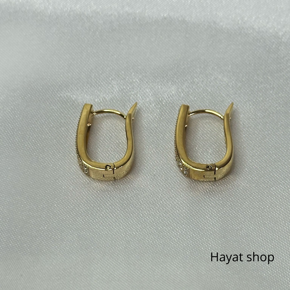 Orecchini alla moda con zircone diamanti in acciaio inossidabile