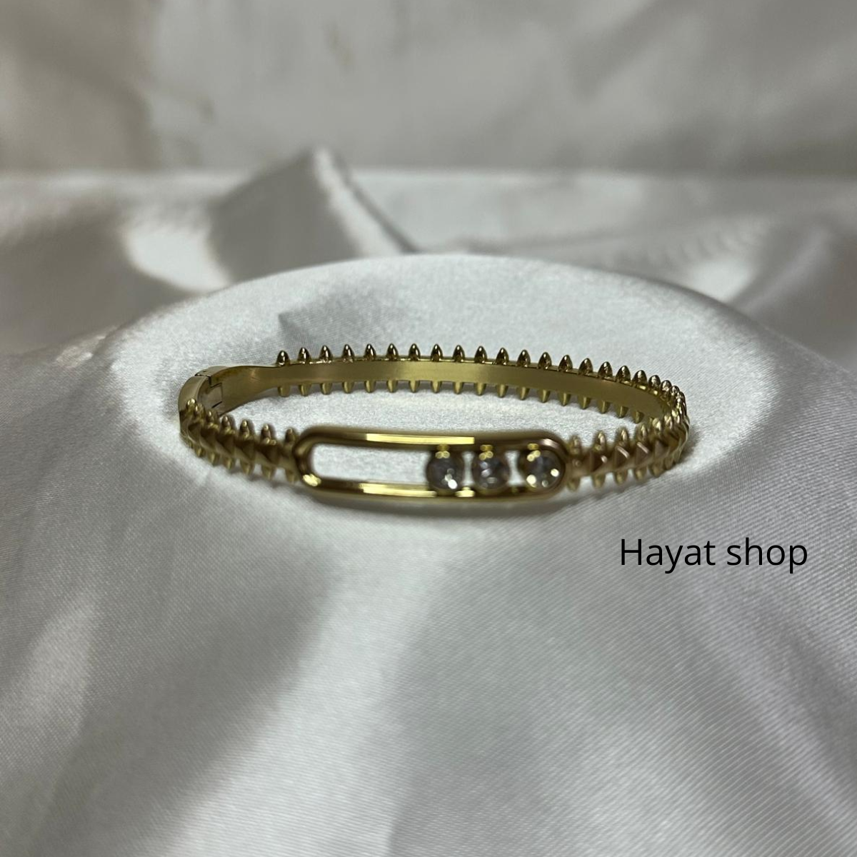 Braccialetti con 3 perline in acciaio inossidabile