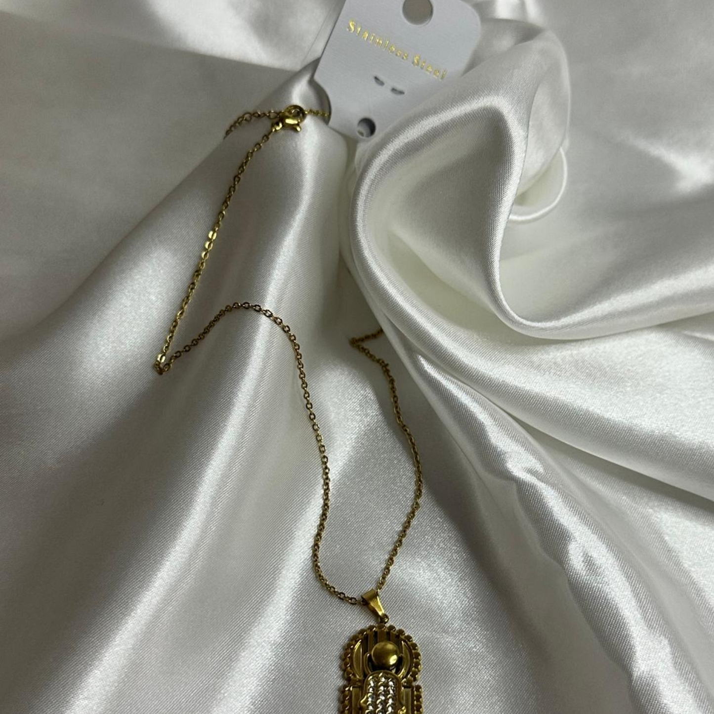 Cllana bab mansor mano di fatima in acciaio inossidabile