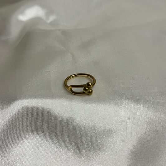 Anello ferro di cavallo semplice in acciaio inossidabile