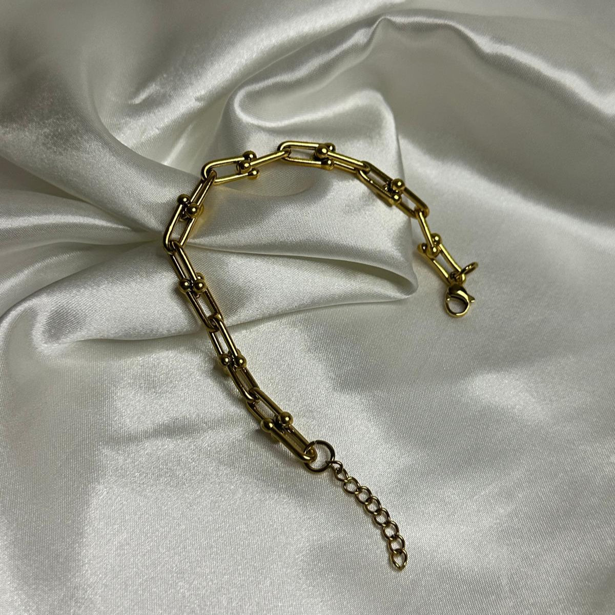 Bracciale ferro di cavallo semplice in acciaio inossidabile