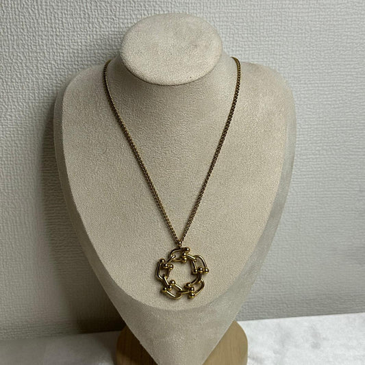 Collana ferro di cavallo semplice in acciaio inossidabile