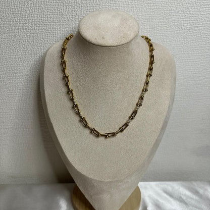 Collana ferro di cavallo a forma di U semplice in acciaio inossidabile