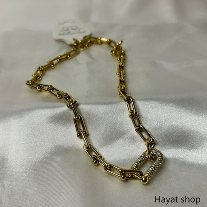 Collana grossa Ferro di cavallo a forma di U in acciaio inossidabile