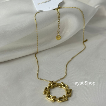 Collana a forma di U in acciaio inossidabile