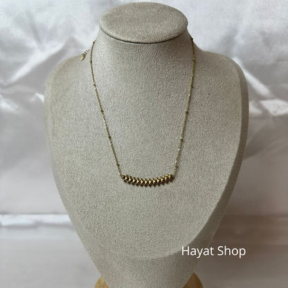 Collana con rivetto in acciaio inossidabile