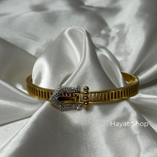 Braccialetto elegante (d 6 cm ) in acciaio inossidabile