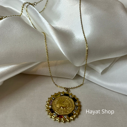 Collana gallo franco in acciaio inossidabile