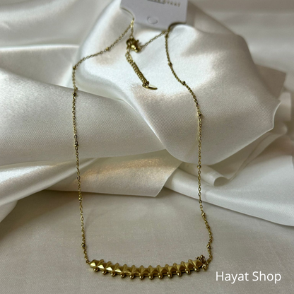 Collana con rivetto in acciaio inossidabile
