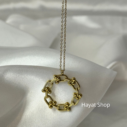 Collana a forma di U in acciaio inossidabile