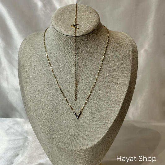 Set collana e bracciale in acciaio inossidabile