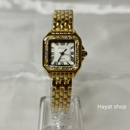 Orologio con brillantini in acciaio inossidabile