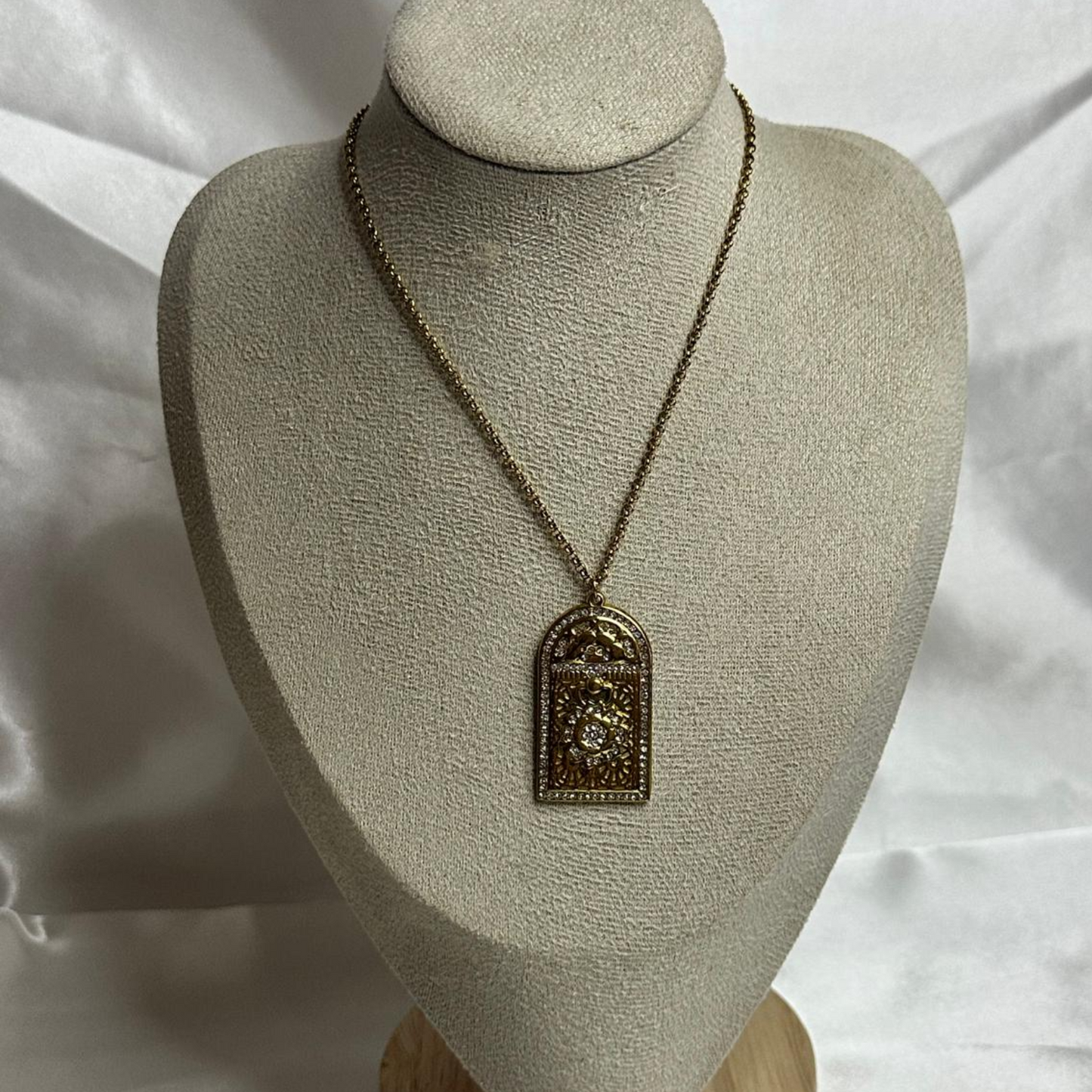 Collana bab mansore con perline in acciaio inossidabile
