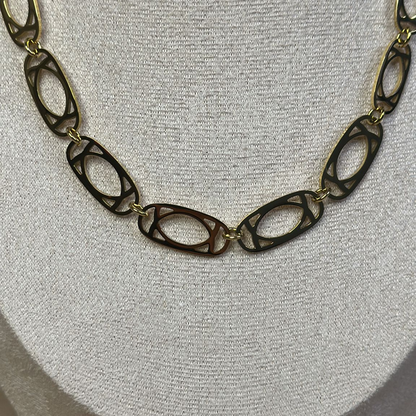 Collana orientale filigree in acciaio inox