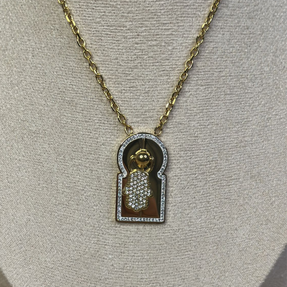 Collana orientale bab mansour in acciaio inox