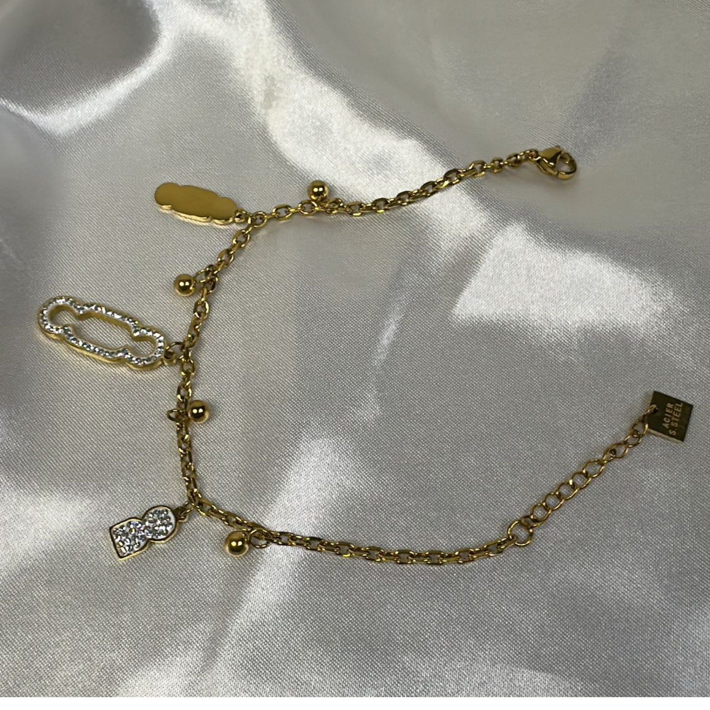 Bracciale stile bab mansour in acciaio inox