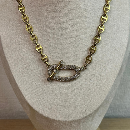 Collana  Bisous in acciaio inox
