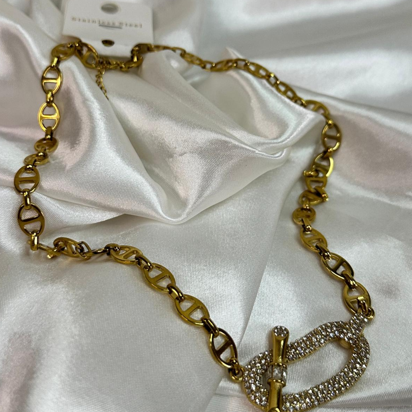 Collana  Bisous in acciaio inox