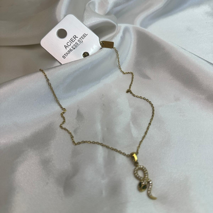 Collane con pendente a forma di serpente  in acciaio inox