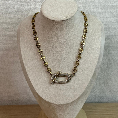 Collana  Bisous in acciaio inox