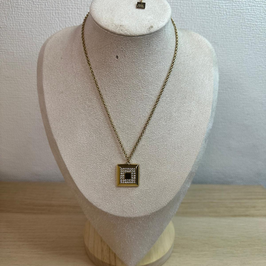 Collane monac con strass in acciaio inox