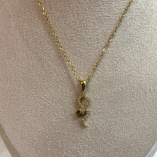 Collane con pendente a forma di serpente  in acciaio inox