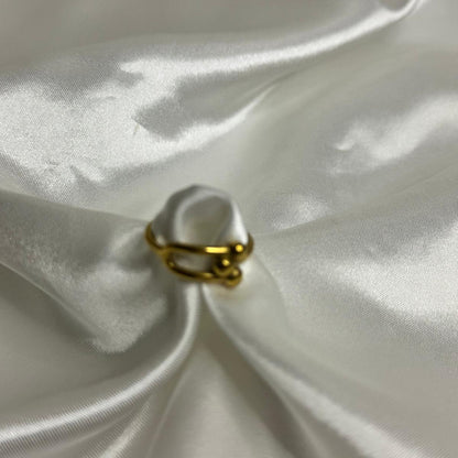 Anello ferro di cavallo semplice in acciaio inossidabile