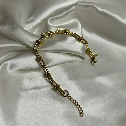 Bracciale ferro di cavallo semplice in acciaio inossidabile