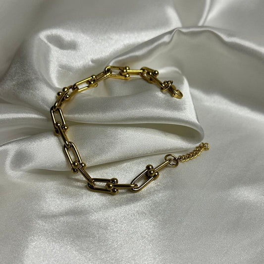 Bracciale ferro di cavallo semplice in acciaio inossidabile