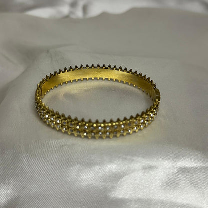 Braccialetto multi strass in acciaio inossidabile
